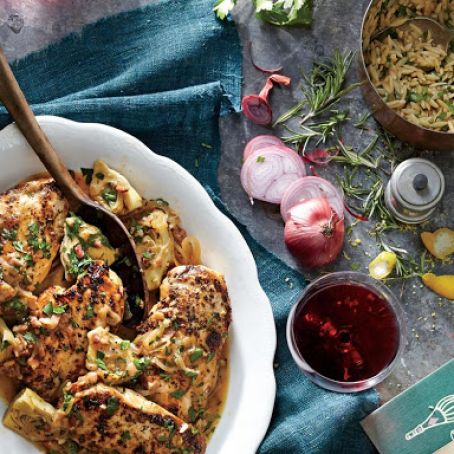 Chicken with Artichoke Pan Sauce